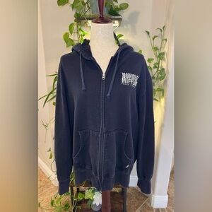 Black Zip-Up Hoodie - Women's